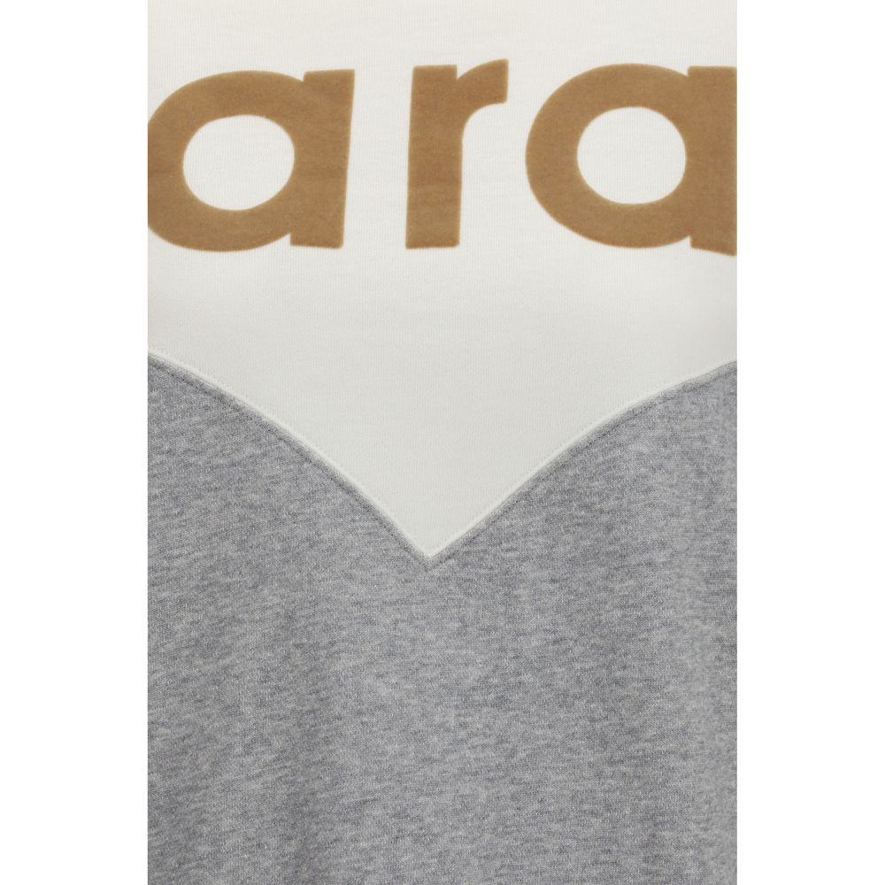 Sweatshirt by Isabel Marant Étoile for women in cotton polyester gray, toile & monogram features a unrivaled silhouette with a refined and unrivaled detailing for a sophisticated look.