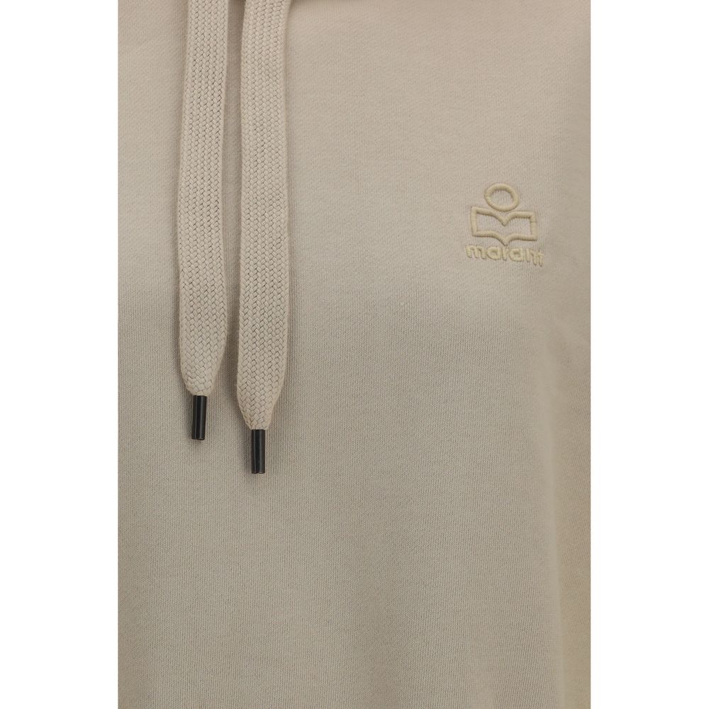 Sweatshirt Hoodie by Isabel Marant Étoile for women in cotton polyester beige & toile features a slouchy chic silhouette, detailed with a slouchy chic and a signature for an elevated aesthetic.