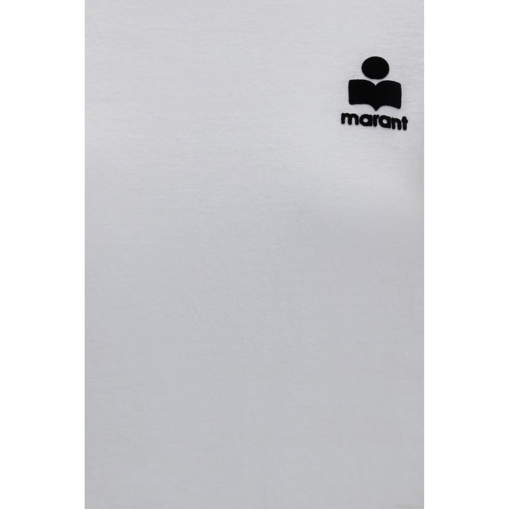 T-Shirt by Isabel Marant Étoile for women in linen white & toile features an on trend silhouette, perfectly showcasing a on trend and for an elevated aesthetic.