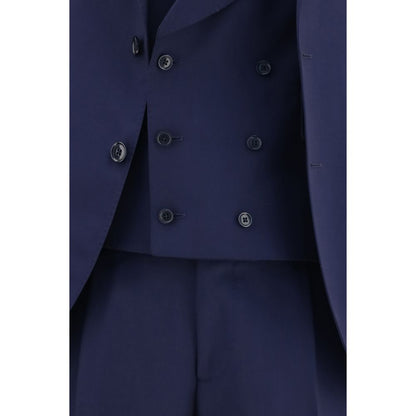 Lardini Blue Wool Oves Aries Two-Piece Suit