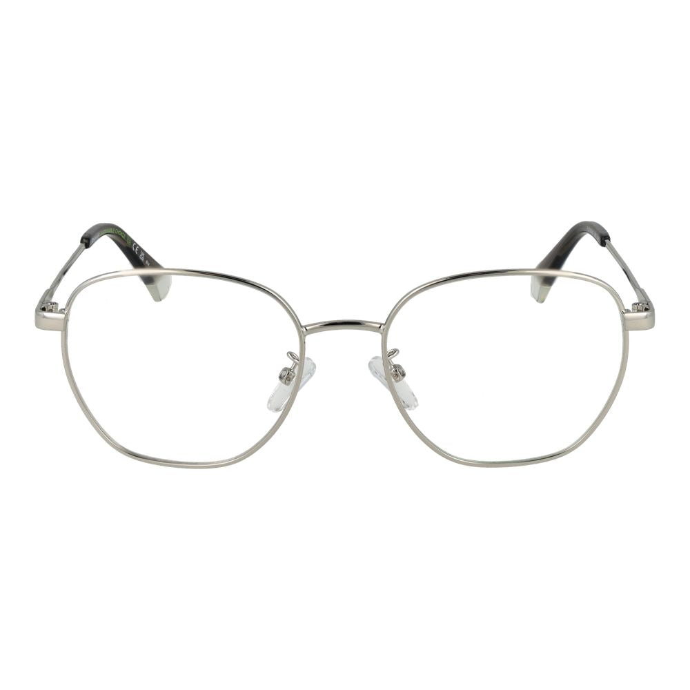 Eyeglasses Frames by Polaroid for men in metal and silver showcases an refined full-frame frame design featuring a sophisticated silver coloured frame for an refined and refined aesthetic.