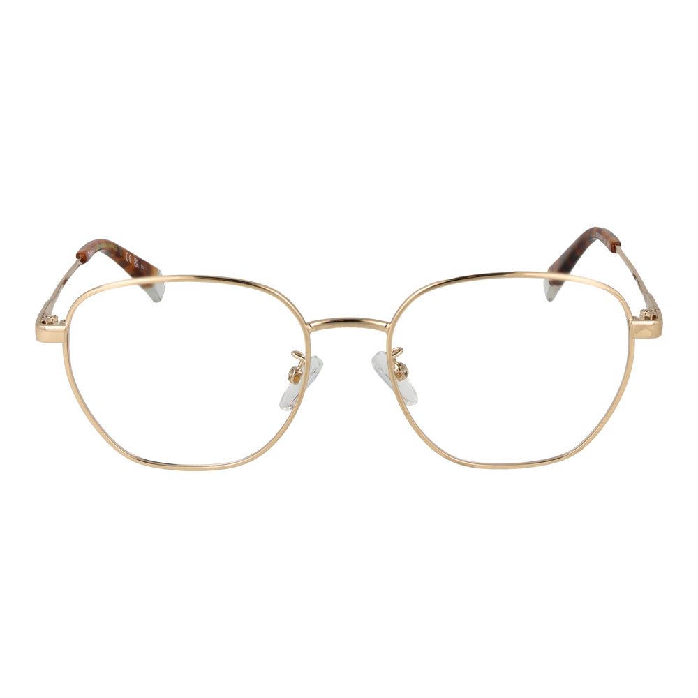 Eyeglasses Frames by Polaroid for men in metal and gold showcases an refined full-frame frame design featuring a sophisticated gold coloured frame for an refined and refined aesthetic.
