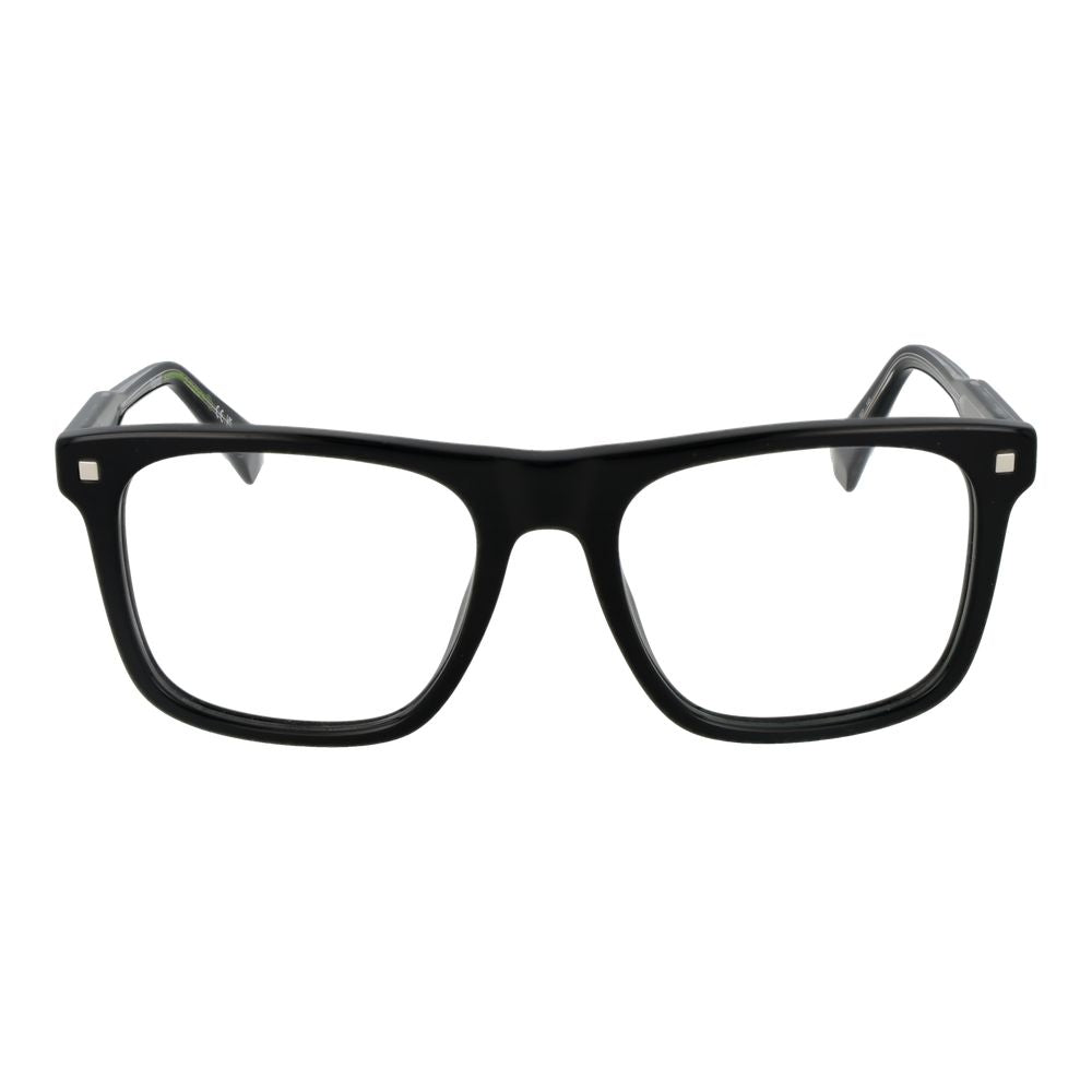 Eyeglasses Frames by Polaroid for men in acetate and black showcases an refined full-frame frame design featuring a sophisticated black coloured frame for an refined and refined aesthetic.
