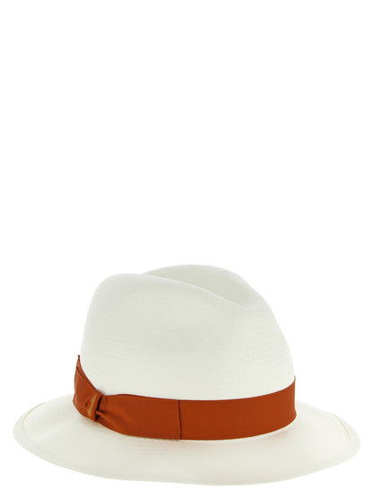 Borsalino Fedora Hemp & Hay - Bordeaux