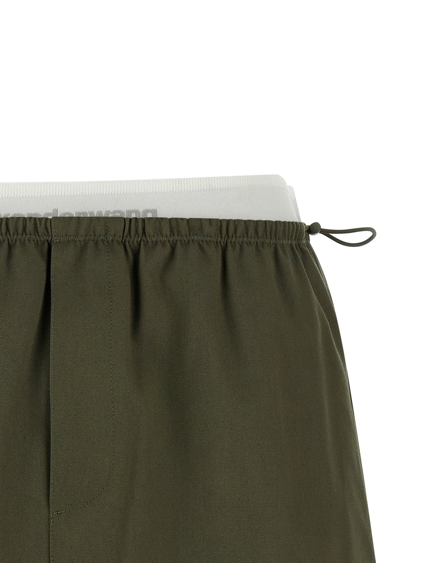 Skirt by Alexander Wang for women in cotton bicolour & green features an relaxed-yet-refined silhouette that elegantly showcases the Women's Cotton Skirt design and sophisticated mini long.