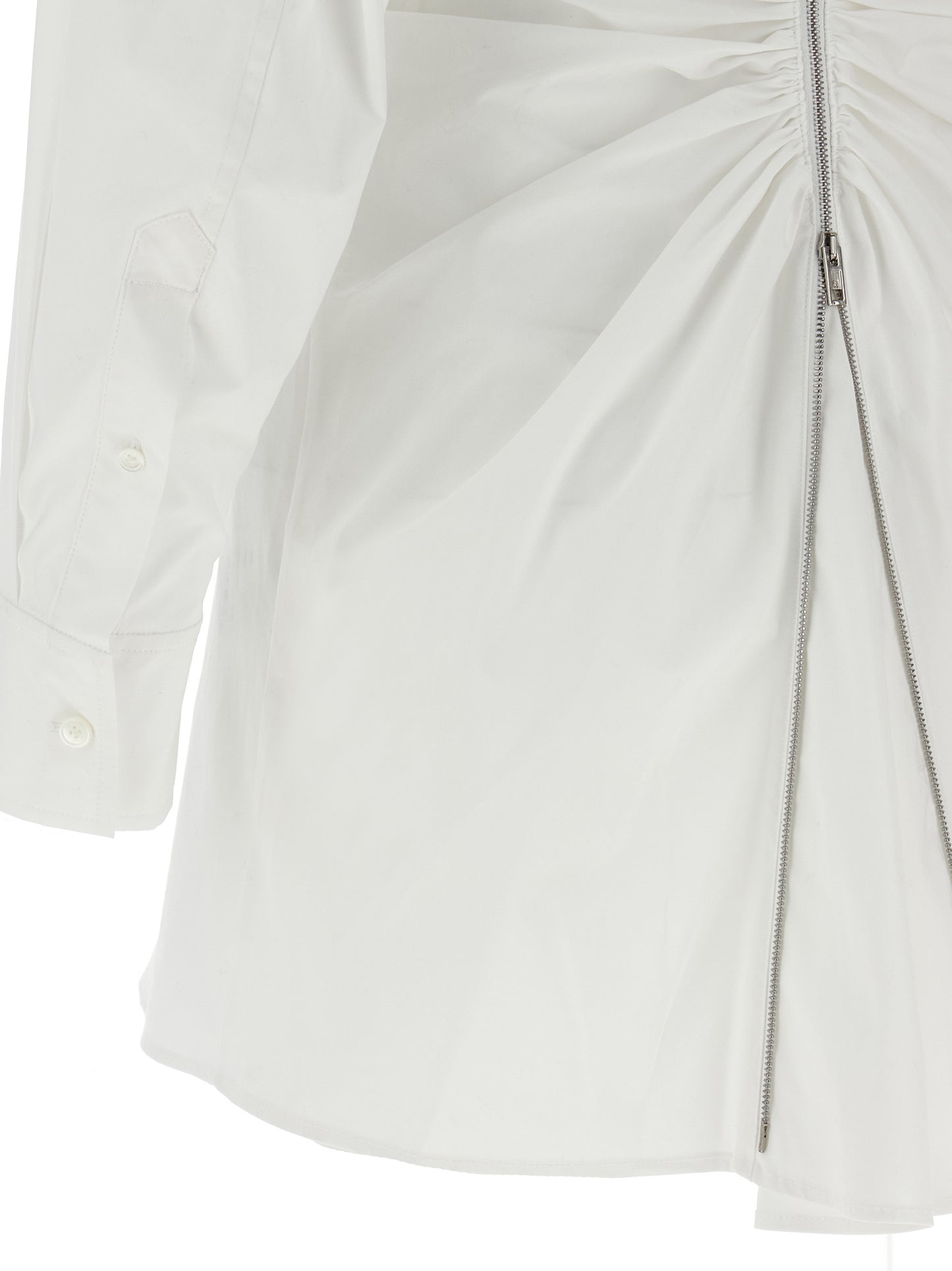 Dress by Alexander Wang for women in stretch cotton plush pearl & white features an magnificent silhouette, artfully detailed with a magnificent and that flows into an magnificent short mini.