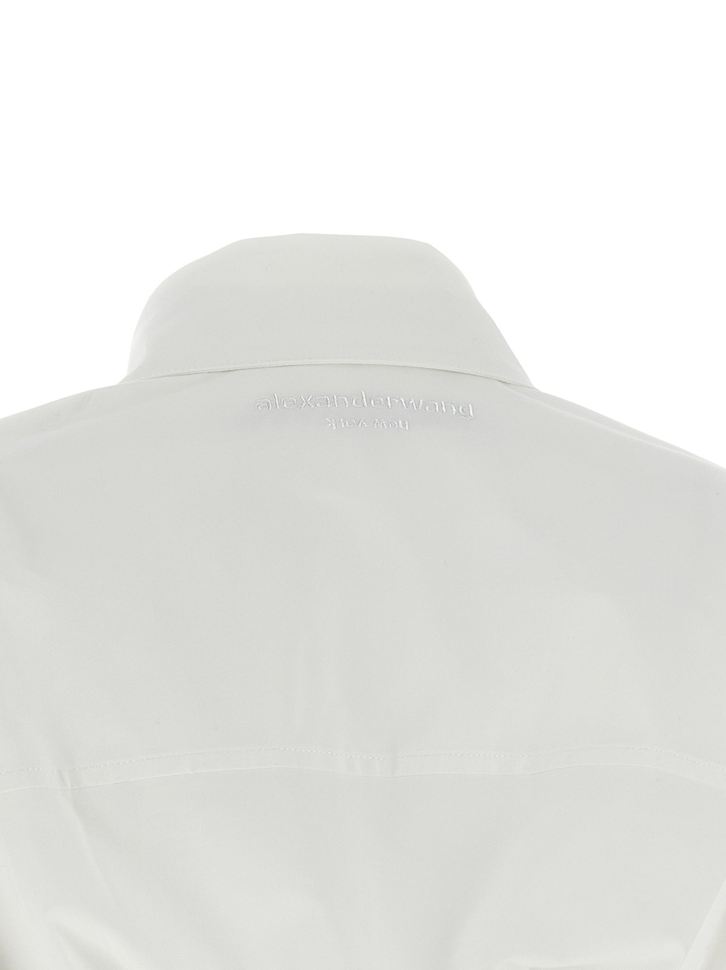 Dress by Alexander Wang for women in stretch cotton plush pearl & white features an cute silhouette, detailed with a and that elegantly flows into a cute short mini.
