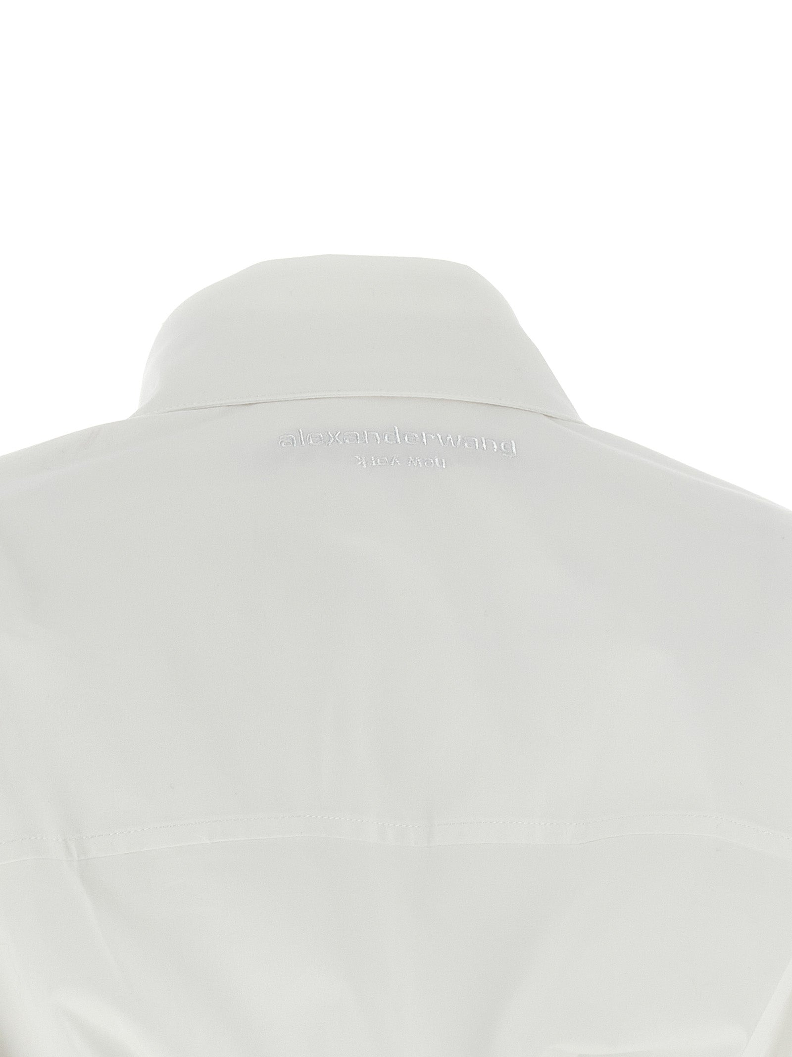 Dress by Alexander Wang for women in stretch cotton plush pearl & white features an cute silhouette, detailed with a and that elegantly flows into a cute short mini.