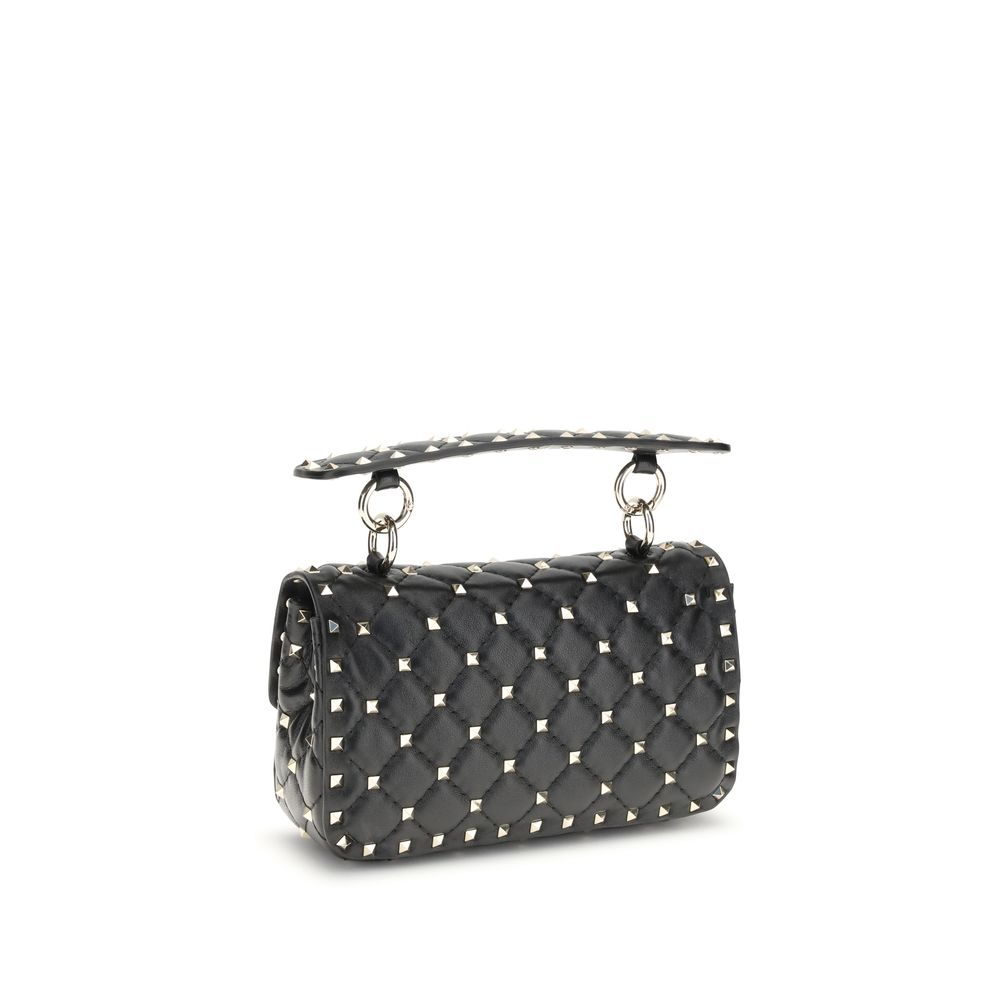 Mini Quilted Handbag by Valentino Garavani for women in bos taurus calf nappa leather black & signature features a exquisite silhouette, showcasing a secure and exquisite with versatile handle & detachable-strap for a exquisite finish.