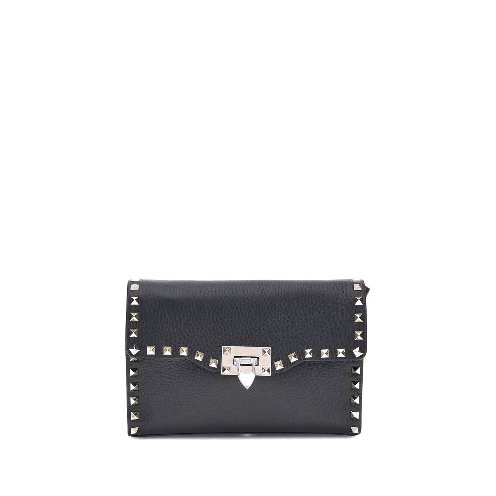 Mini Shoulder Bag by Valentino Garavani for women in bos taurus calfskin leather black & signature features a effortless sophistication silhouette, secured by a hook with ample and versatile shoulder-strap, adjustable-strap & handle for a effortless sophistication finish.