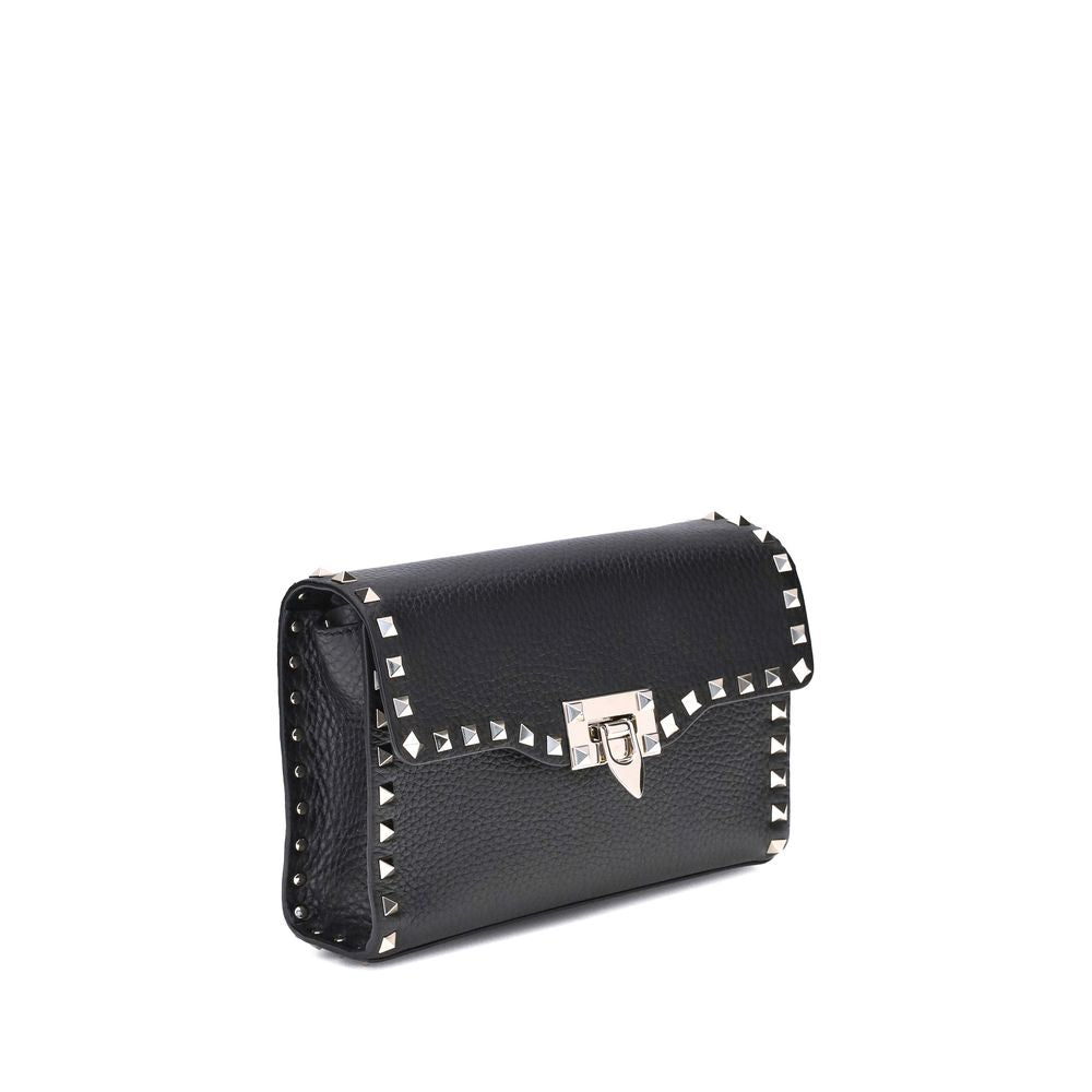 Mini Shoulder Bag by Valentino Garavani for women in bos taurus calfskin leather black & signature features a enviable silhouette, showcasing a secure hook, ample , and enviable shoulder-strap, adjustable-strap & handle for a enviable finish.