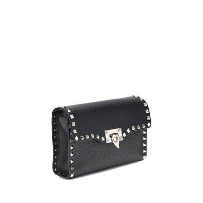 Mini Shoulder Bag by Valentino Garavani for women in bos taurus calfskin leather black & signature features a enviable silhouette, showcasing a secure hook, ample , and enviable shoulder-strap, adjustable-strap & handle for a enviable finish.