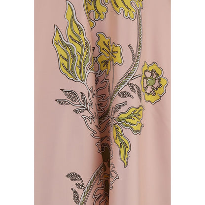 Dress by La Double J for women in silk twill multicolor, patterned & print features an sultry silhouette defined by a and , falling to an sultry long for a sultry look.
