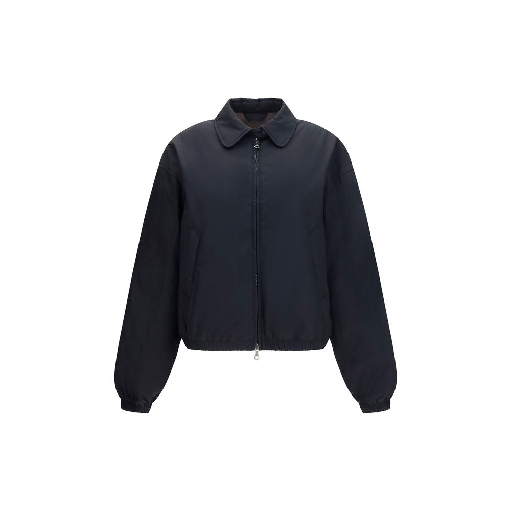 Overcoat by Our Legacy for women in nylon cotton & duck-down black & signature showcases a architectural silhouette, artfully detailed with a distinctive and functional pockets & insulated for a architectural finish.