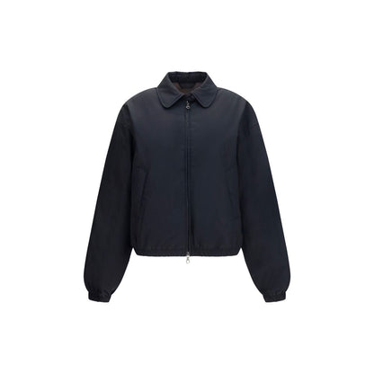 Overcoat by Our Legacy for women in nylon cotton & duck-down black & signature showcases a architectural silhouette, artfully detailed with a distinctive and functional pockets & insulated for a architectural finish.