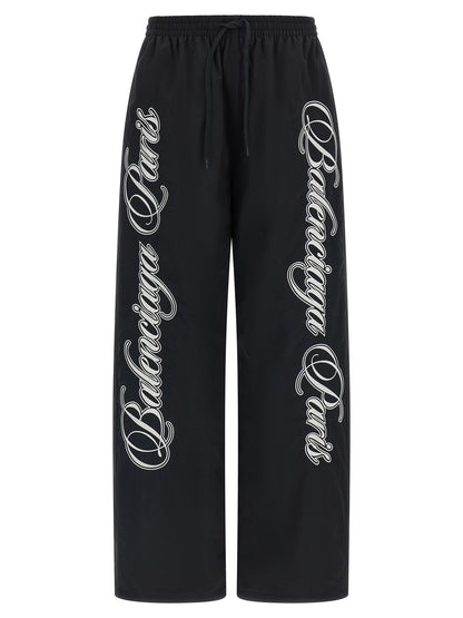 Activewear Pants by Balenciaga for women in nylon canvas multicolor, featuring a athletic straight-leg & athletic and long with a athletic and high-performance .