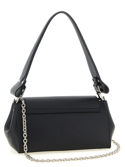 Shoulder Flap Bag by Vivienne Westwood for women in polyethylene polyurethane leather black features a effortless sophistication silhouette, secured by a flap & magnetic with ample and versatile shoulder-strap & handle for a effortless sophistication finish.