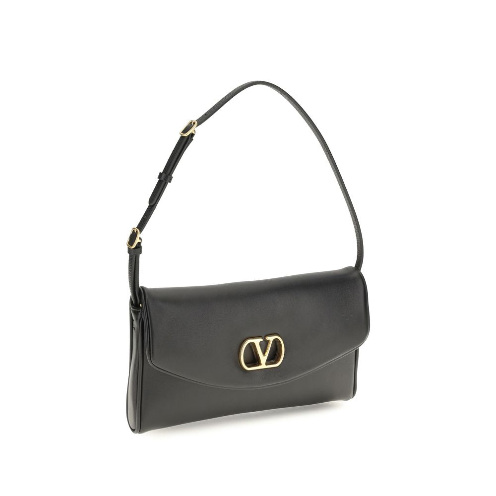 Compact Shoulder Bag by Valentino Garavani for women in bio-acetate & bos taurus nappa calfskin leather brown & signature features a enviable silhouette, showcasing a secure magnetic, ample single-compartment, and enviable shoulder-strap, adjustable-strap & handle for a enviable finish.