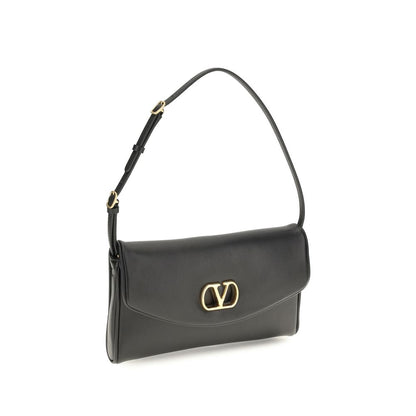 Compact Shoulder Bag by Valentino Garavani for women in bio-acetate & bos taurus nappa calfskin leather brown & signature features a enviable silhouette, showcasing a secure magnetic, ample single-compartment, and enviable shoulder-strap, adjustable-strap & handle for a enviable finish.