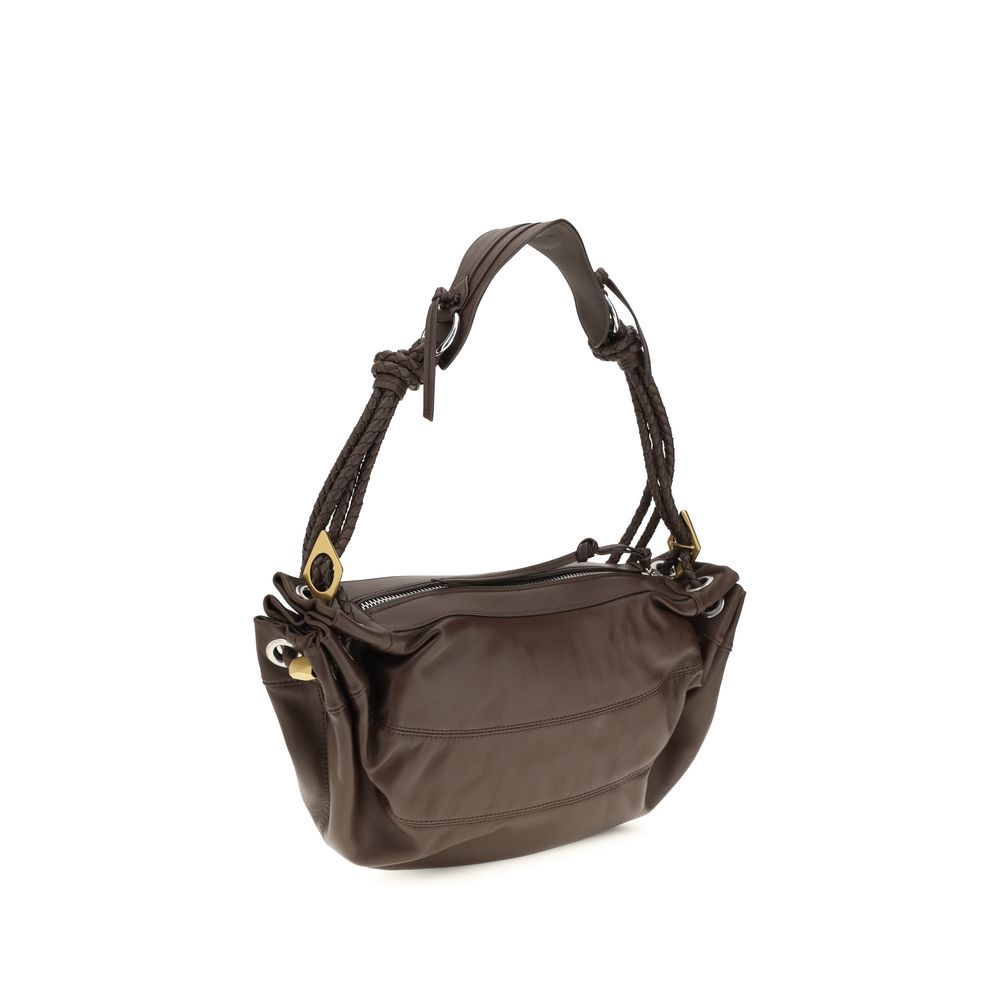 Shoulder Bag by Isabel Marant for women in lambskin leather black, brown & signature features a enviable silhouette, showcasing a secure zipper, ample cardholder, and enviable shoulder-strap, adjustable-strap & handle for a enviable finish.