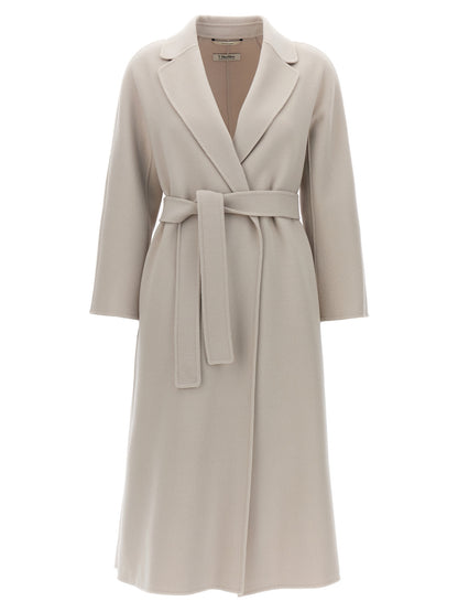 Overcoat by S Max Mara for women in virgin wool beige features a cosy chic silhouette, artfully detailed with a sophisticated and premium for a cosy chic finish.