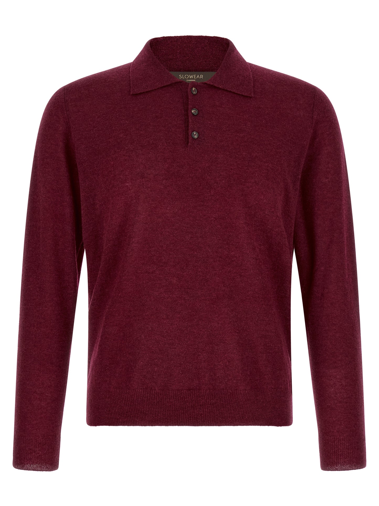 Polo Shirt by ZANONE for men in cashmere & polyamide bordeaux & burgundy showcases a enviable silhouette, featuring a refined and for a enviable finish.