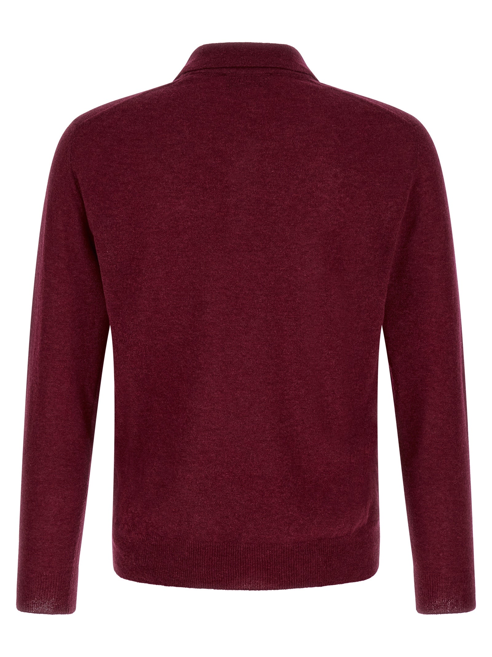 Polo Shirt by ZANONE for men in cashmere & polyamide bordeaux & burgundy presents a crisp silhouette, artfully detailed with a crisp and crisp .