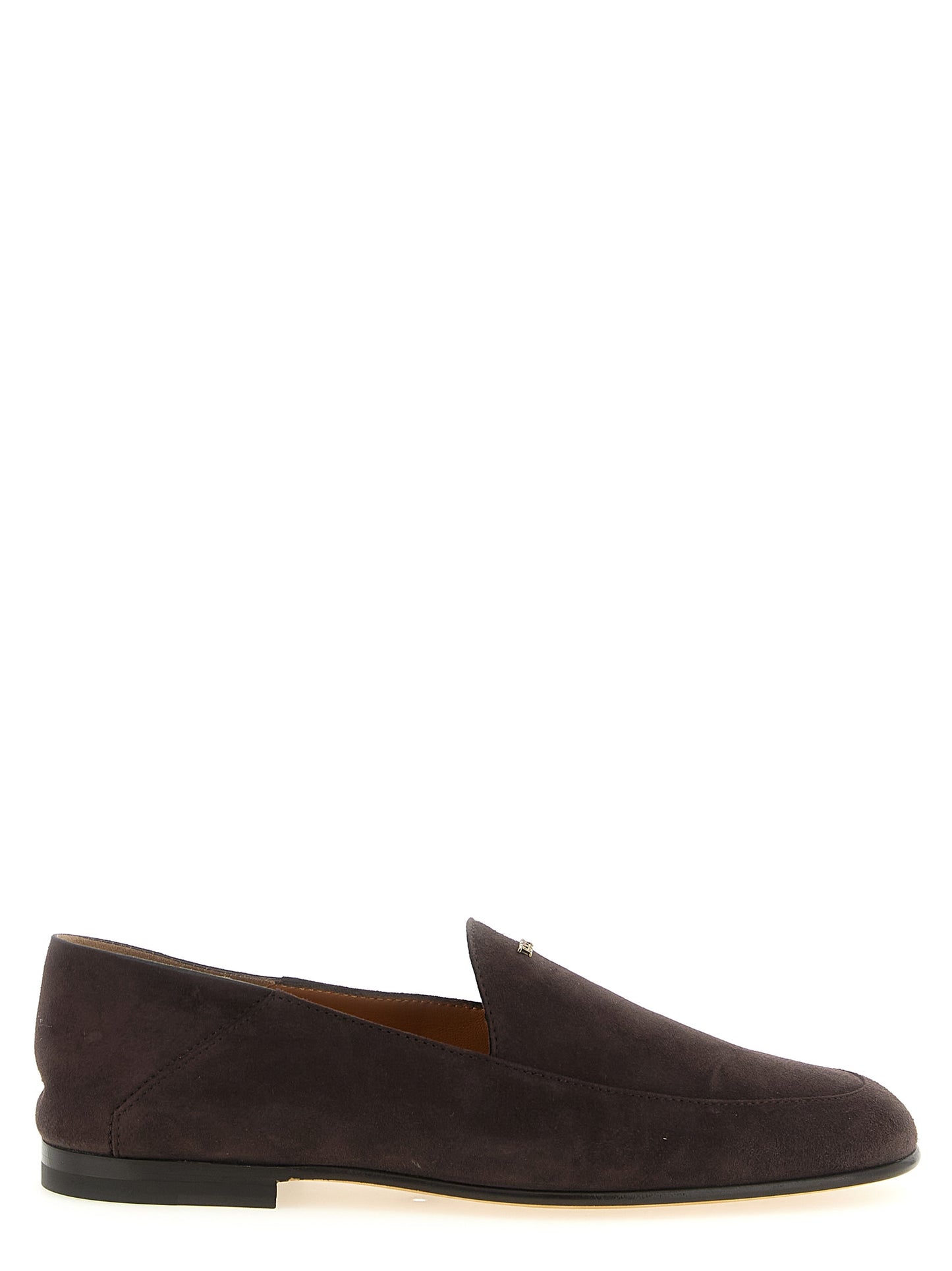 Flat Moccasin Moccasins Loafer Slip-On Slippers Shoes by Tod's for women in suede goatskin leather brown & gold showcases a timeless silhouette from the Women's Suede Goatskin Leather Flat Moccasin Moccasins Loafer Slip-On Slippers Shoes collection, featuring a timeless flat and for a timeless finish.