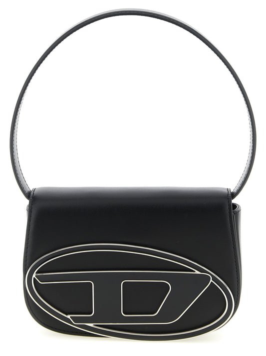 Shoulder Bag by Diesel for women in leather & metal black features a effortless sophistication silhouette, secured by a magnetic with ample and versatile shoulder-strap & handle for a effortless sophistication finish.