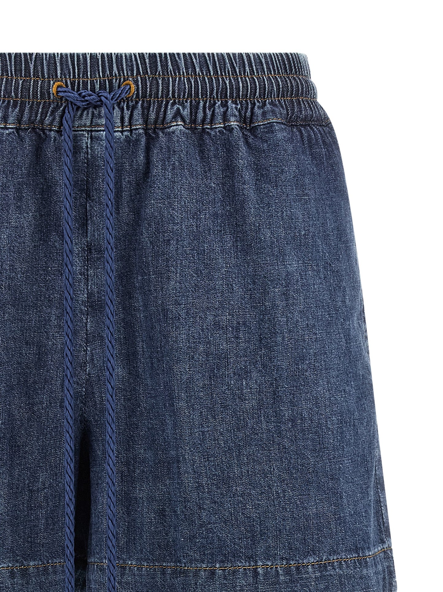 Denim Shorts by Valentino Garavani for women in denim cotton blue features an stylish with a short and , showcasing an stylish silhouette for a premium, high-fashion look.