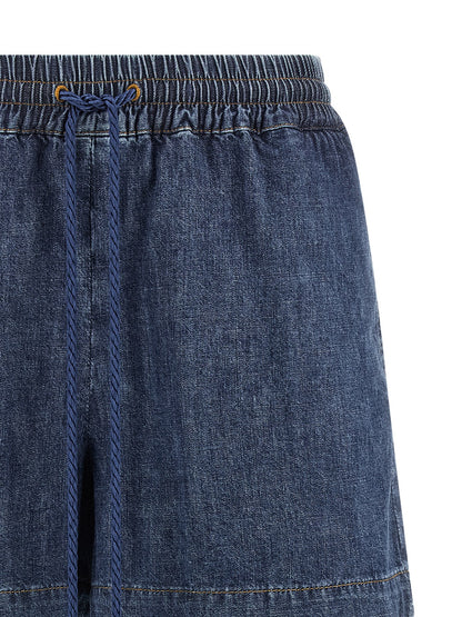 Denim Shorts by Valentino Garavani for women in denim cotton blue features an stylish with a short and , showcasing an stylish silhouette for a premium, high-fashion look.