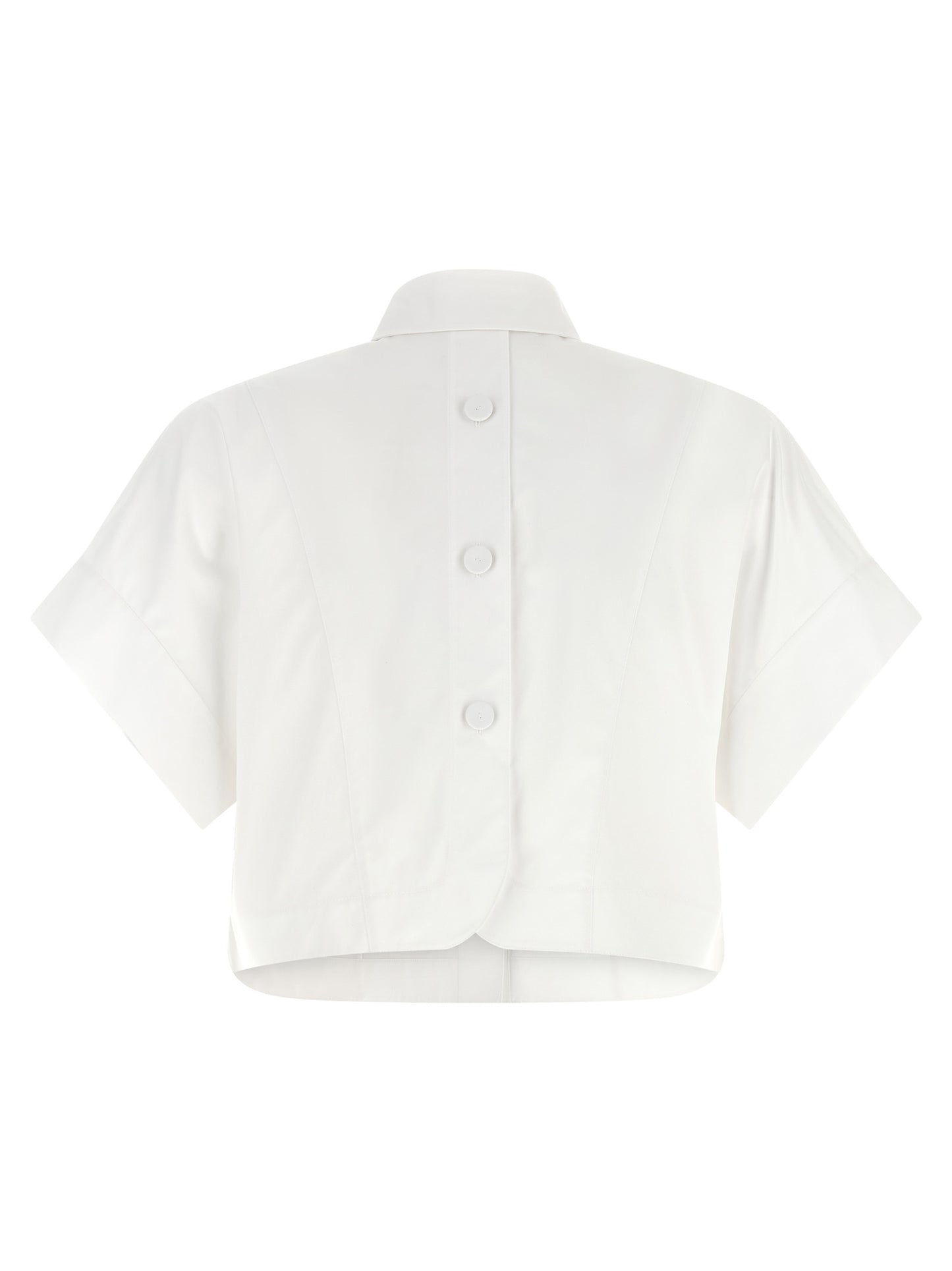 Fendi White Cotton Blouse