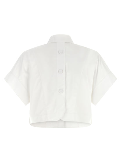 Fendi White Cotton Blouse