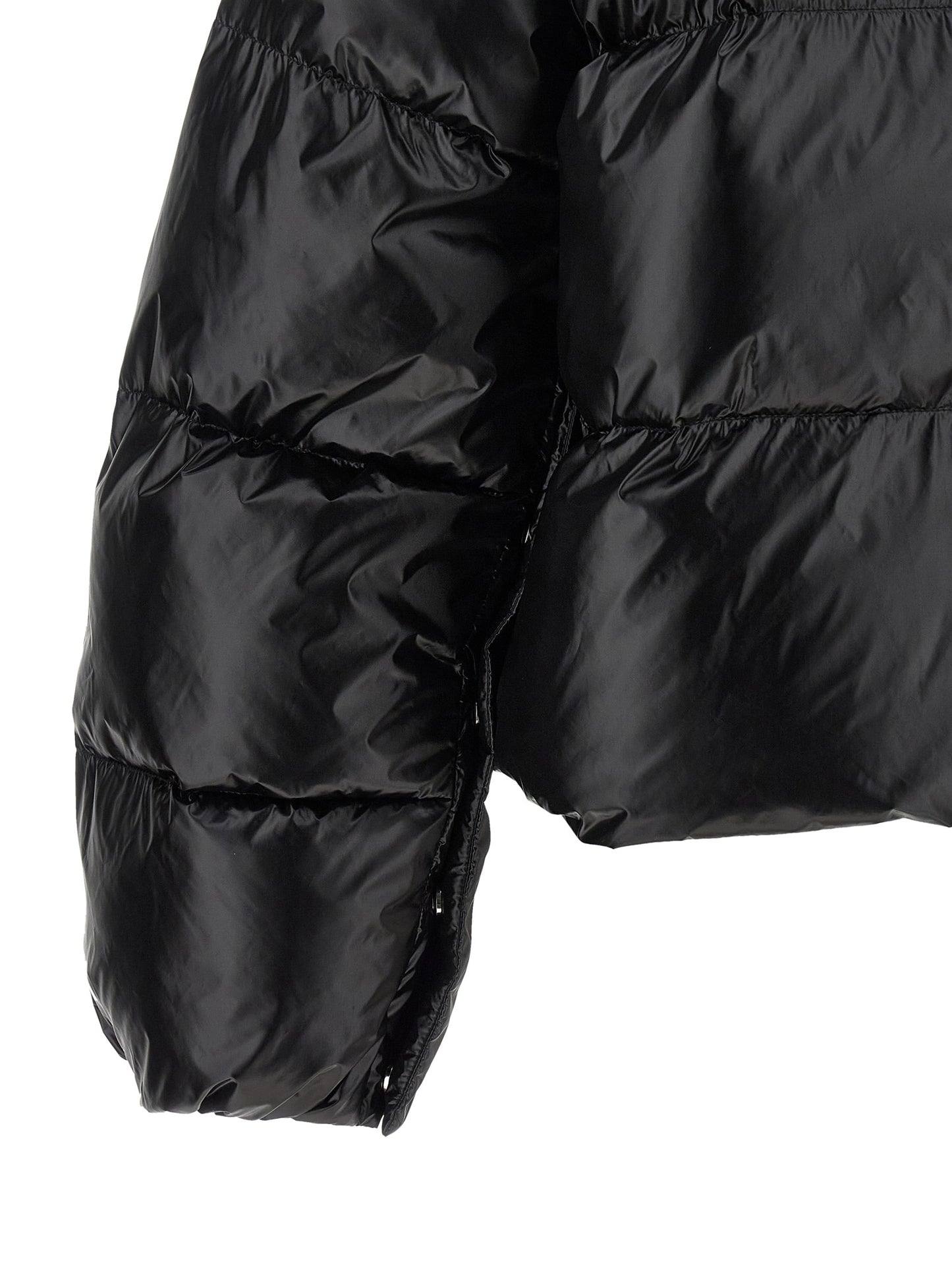Hooded Puffer Jacket by PINKO for women in polyamide black features an on trend silhouette, showcasing refined hooded, insulated & windproof and a sophisticated hooded neckline for a truly on trend finish.