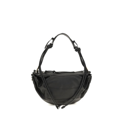 Shoulder Bag by Isabel Marant for women in lambskin leather black showcases a enviable silhouette, artfully detailed with a secure zipper, organized cardholder, and versatile shoulder-strap, adjustable-strap & handle for a enviable look.