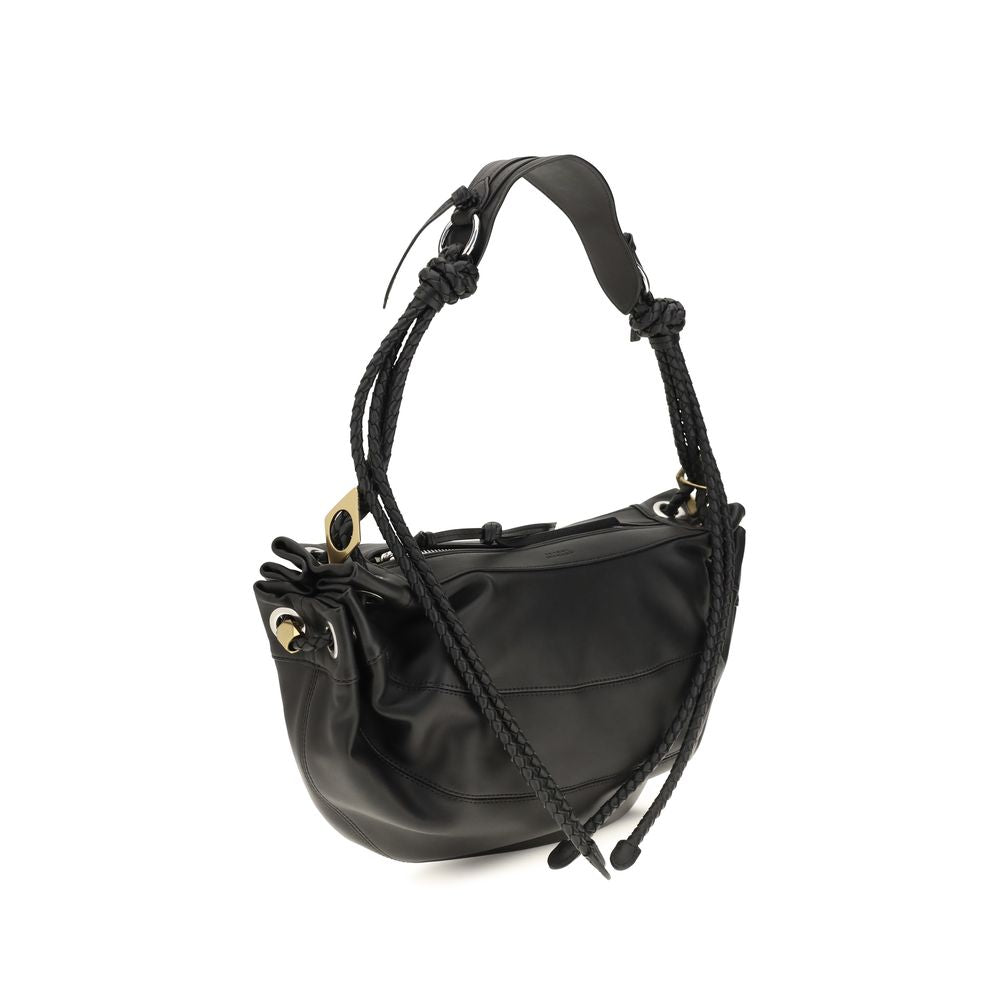 Shoulder Bag by Isabel Marant for women in lambskin leather black features a enviable silhouette, showcasing a secure zipper, ample cardholder, and enviable shoulder-strap, adjustable-strap & handle for a enviable finish.