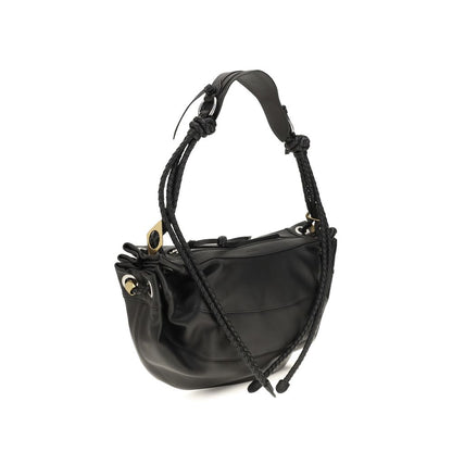 Shoulder Bag by Isabel Marant for women in lambskin leather black features a enviable silhouette, showcasing a secure zipper, ample cardholder, and enviable shoulder-strap, adjustable-strap & handle for a enviable finish.