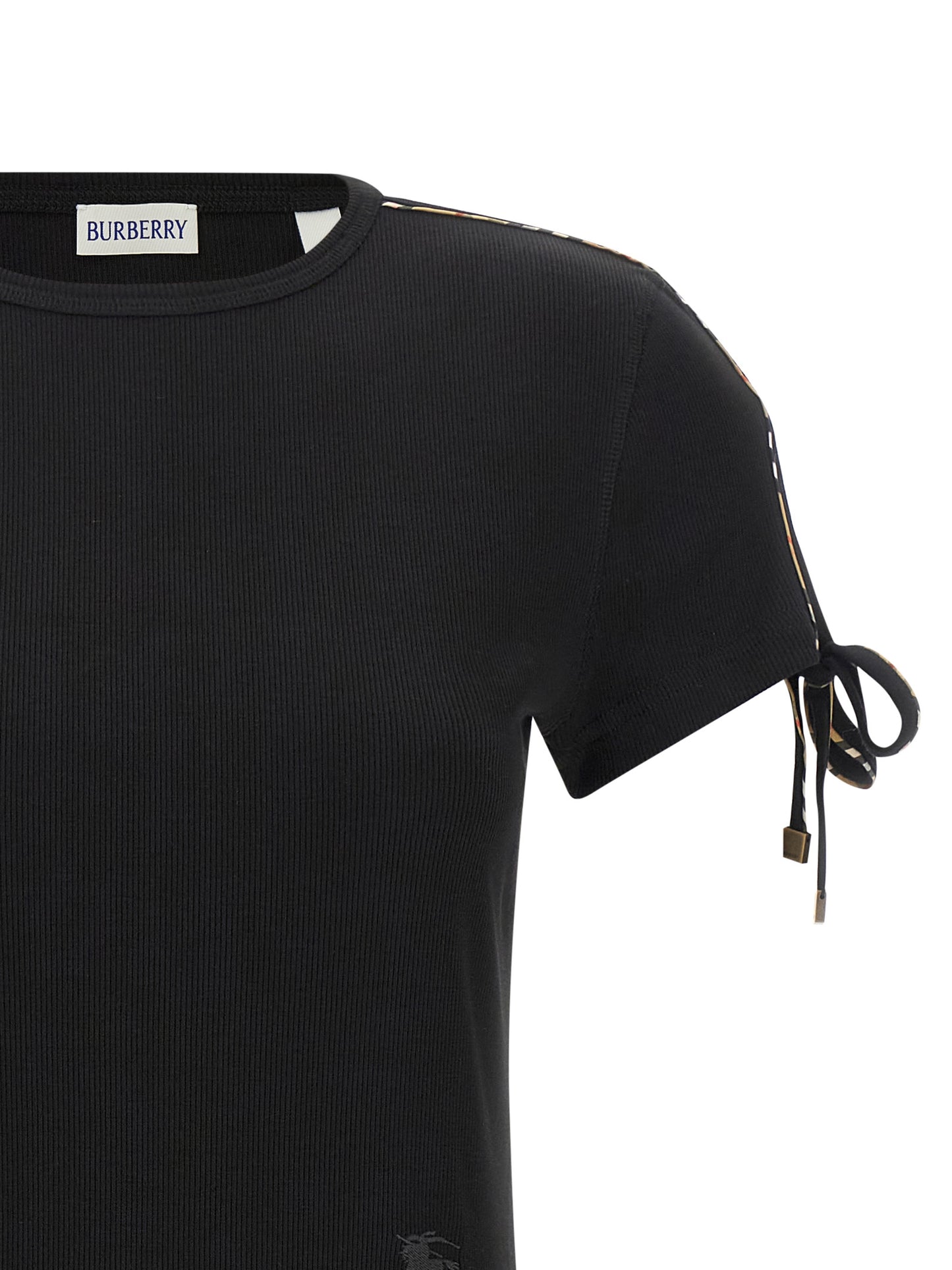 Dress by Burberry for women in stretch cotton black features an magnificent silhouette, artfully detailed with a magnificent and that flows into an magnificent short.