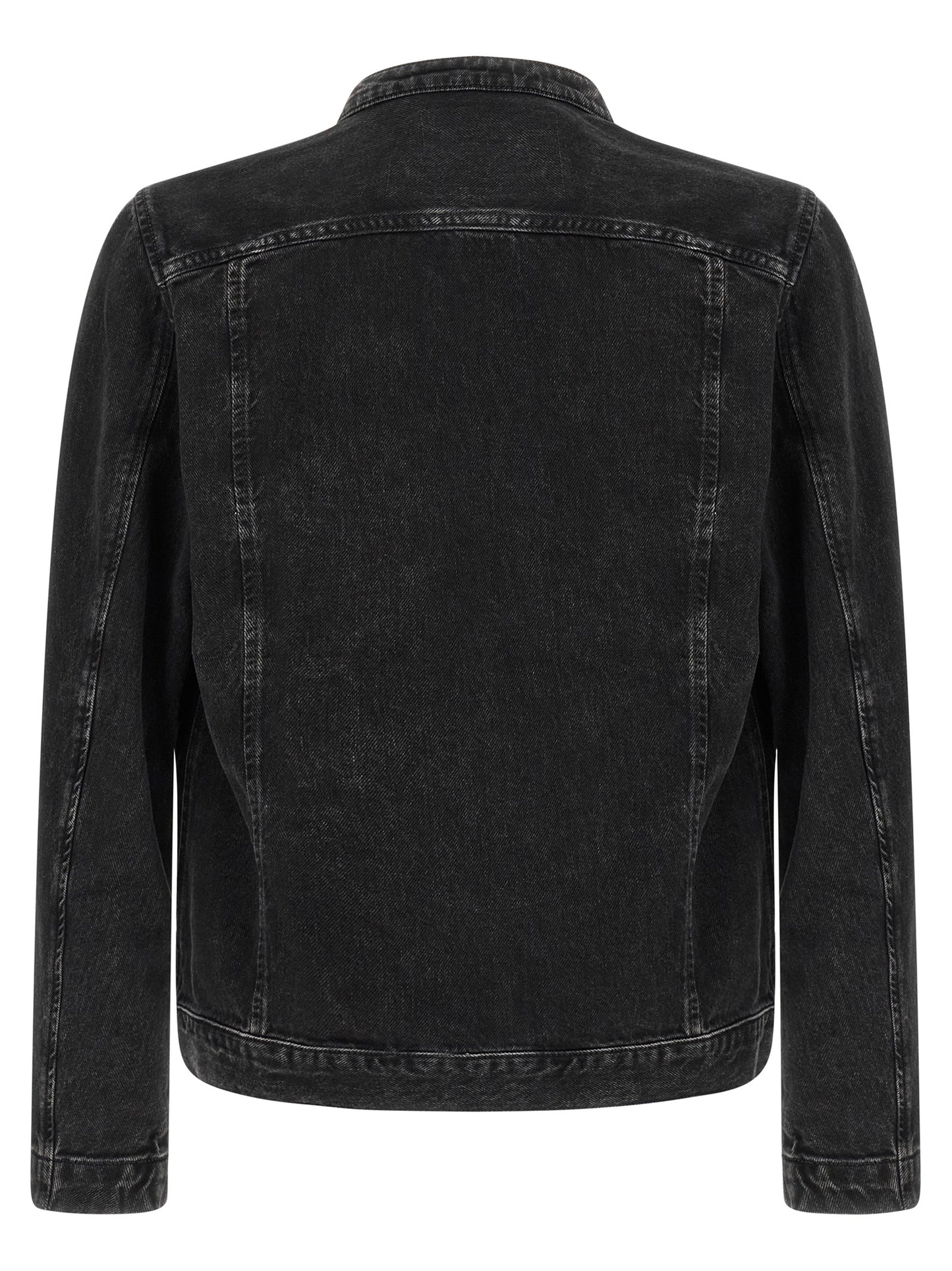 Trucker Jacket by Diesel for men in lyocell & denim cotton black features an on trend silhouette, showcasing refined pockets and a sophisticated for a truly on trend finish.