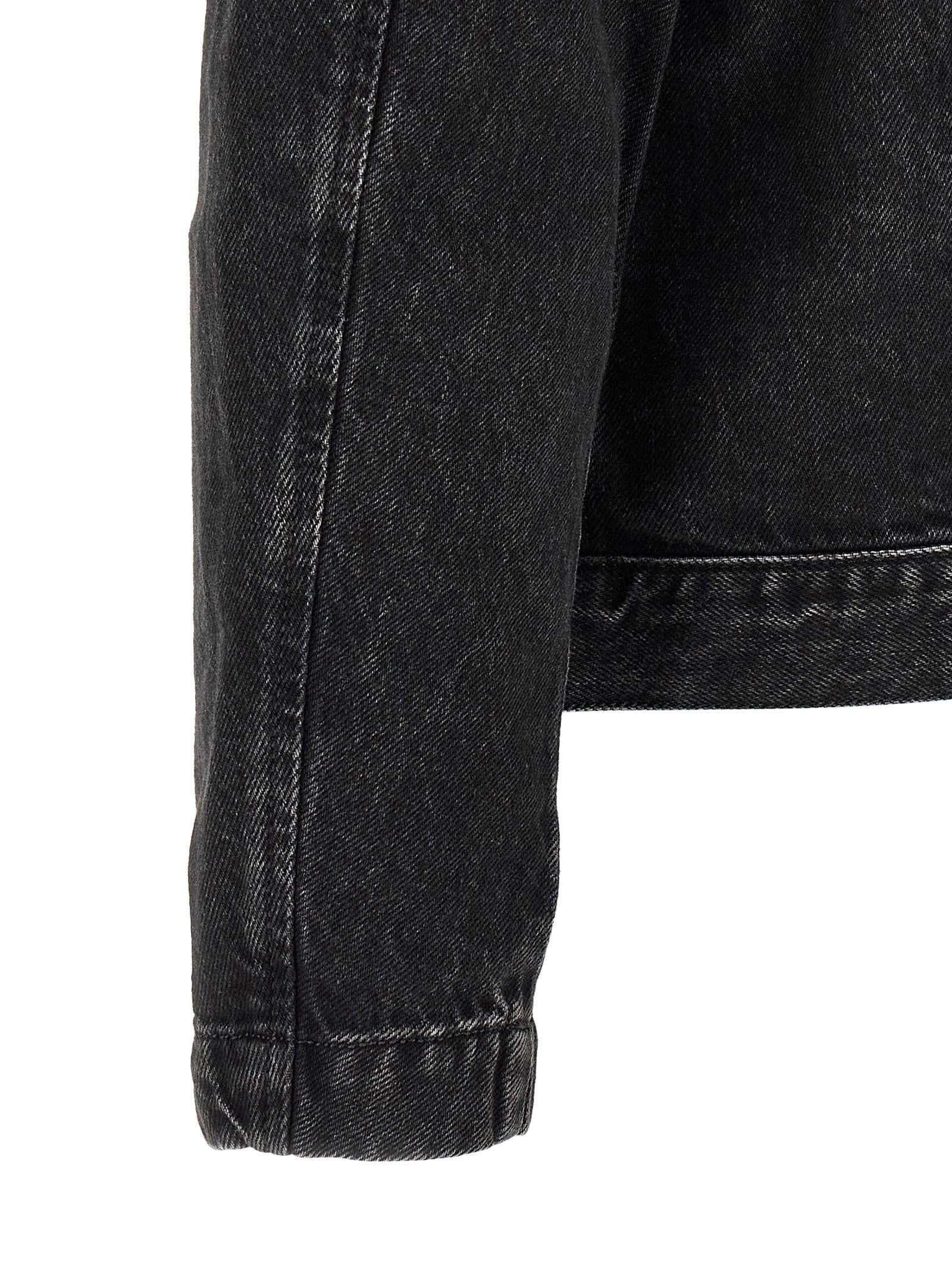 Trucker Jacket by Diesel for men in lyocell & denim cotton black features a city-ready silhouette, detailed with pockets and a city-ready .