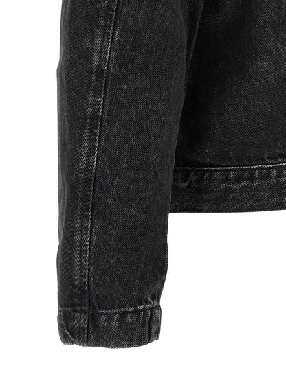Trucker Jacket by Diesel for men in lyocell & denim cotton black features a city-ready silhouette, detailed with pockets and a city-ready .