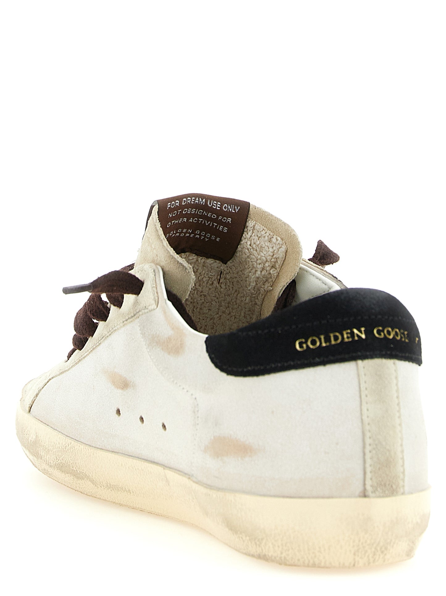 Sneakers by Golden Goose for women in bos taurus suede cowhide leather black, gold, multicolor & white features an fashionable silhouette, showcasing the premium Pony Star Women's Low Top Bos Taurus Suede Cowhide Leather Sneakers in a fashionable low-top style that offers a fashionable finish for refined style.