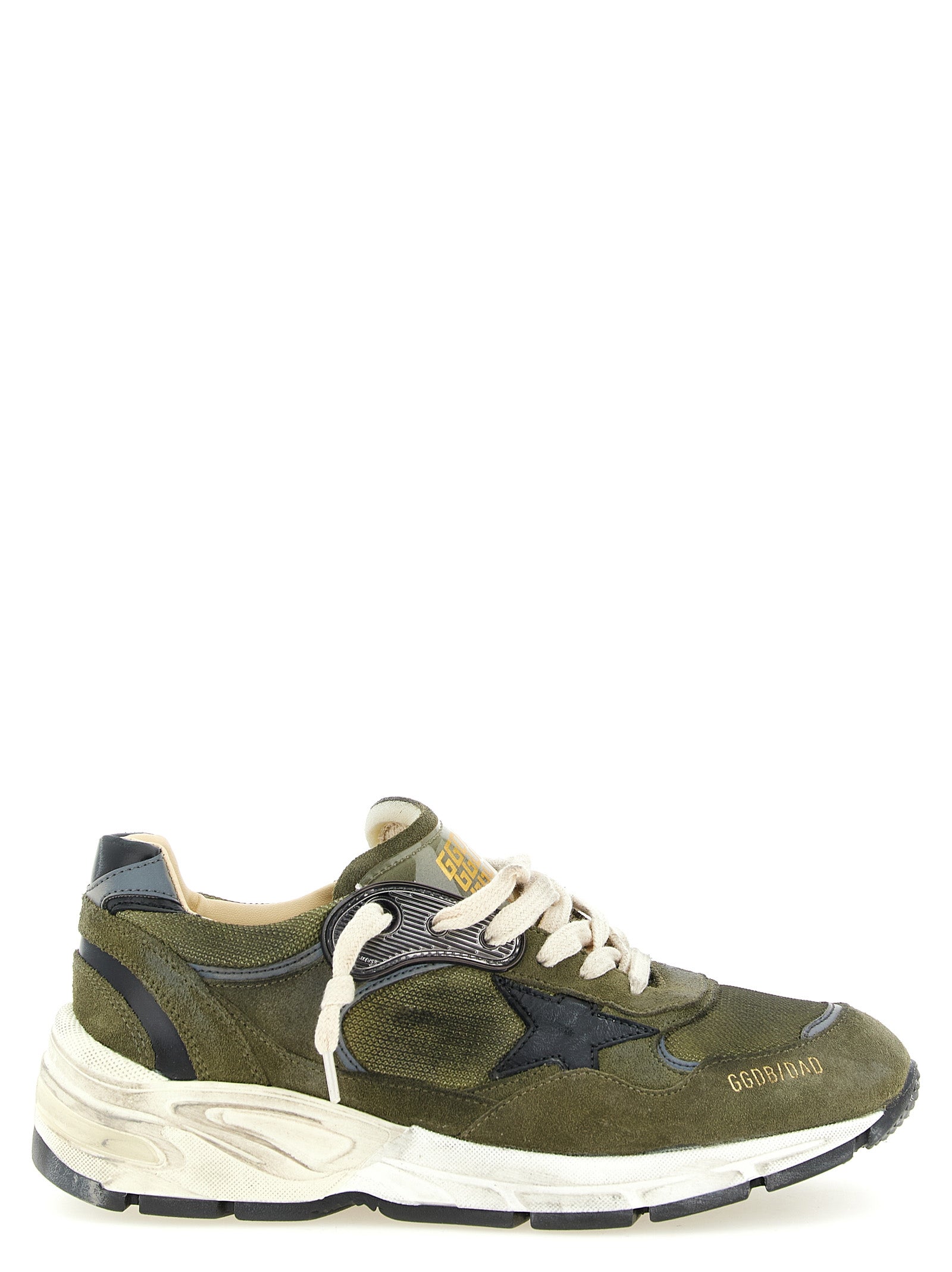 Athletic Sneakers by Golden Goose for women in mesh & suede leather bicolour, black, green, olive & signature features an timeless silhouette from the Star Women's Athletic Mesh & Suede Leather Sneakers collection, showcasing a timeless athletic style for a timeless look.