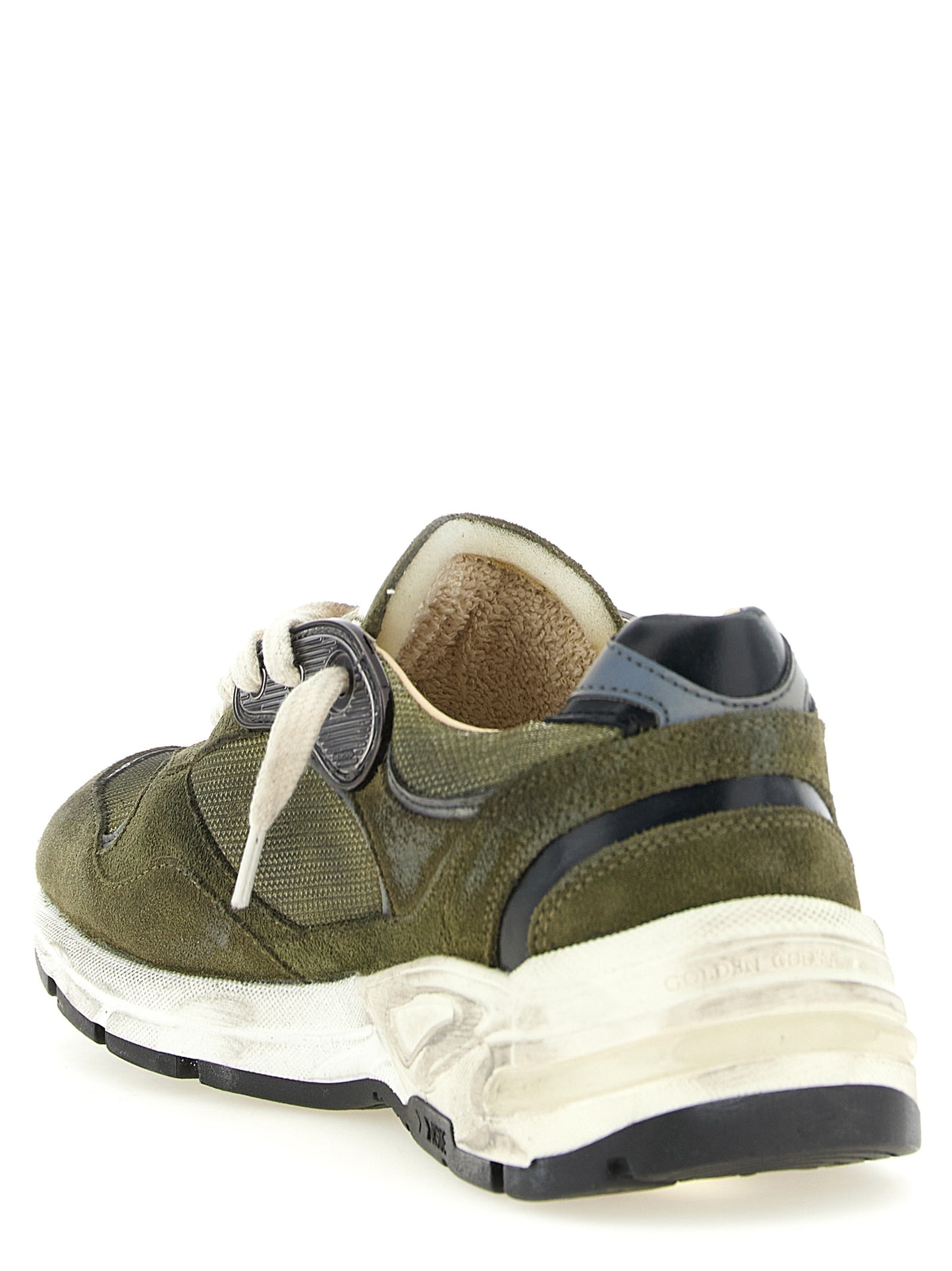 Athletic Sneakers by Golden Goose for women in mesh & suede leather bicolour, black, green, olive & signature presents a sleek silhouette, perfectly capturing the athletic style essence of Star Women's Athletic Mesh & Suede Leather Sneakers with its sleek design and premium finish.