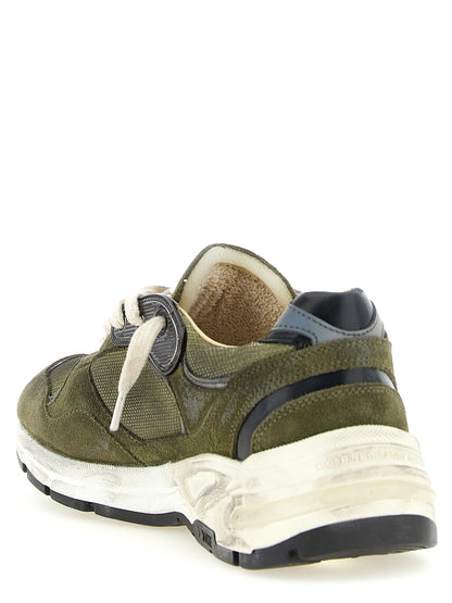Athletic Sneakers by Golden Goose for women in mesh & suede leather bicolour, black, green, olive & signature presents a sleek silhouette, perfectly capturing the athletic style essence of Star Women's Athletic Mesh & Suede Leather Sneakers with its sleek design and premium finish.