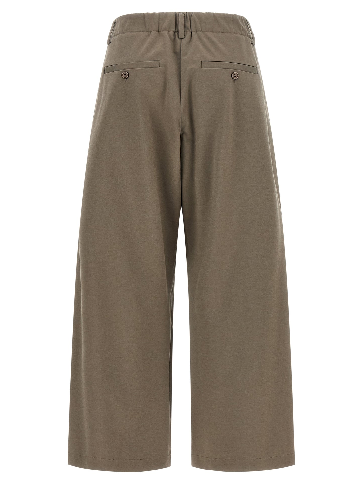 Activewear Pants by Brunello Cucinelli for women in stretch cotton & polyamide gray features a ergonomic athletic, flared, wide & cropped and with a ergonomic cropped, showcasing innovative for a ergonomic look.