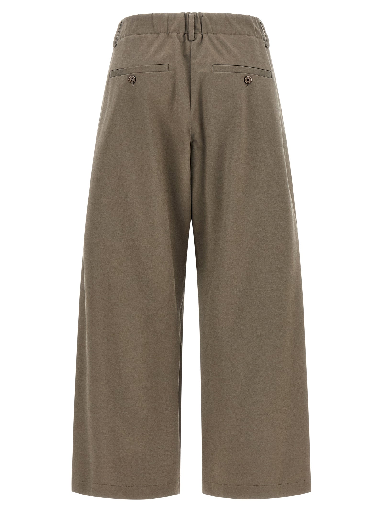 Activewear Pants by Brunello Cucinelli for women in stretch cotton & polyamide gray features a ergonomic athletic, flared, wide & cropped and with a ergonomic cropped, showcasing innovative for a ergonomic look.