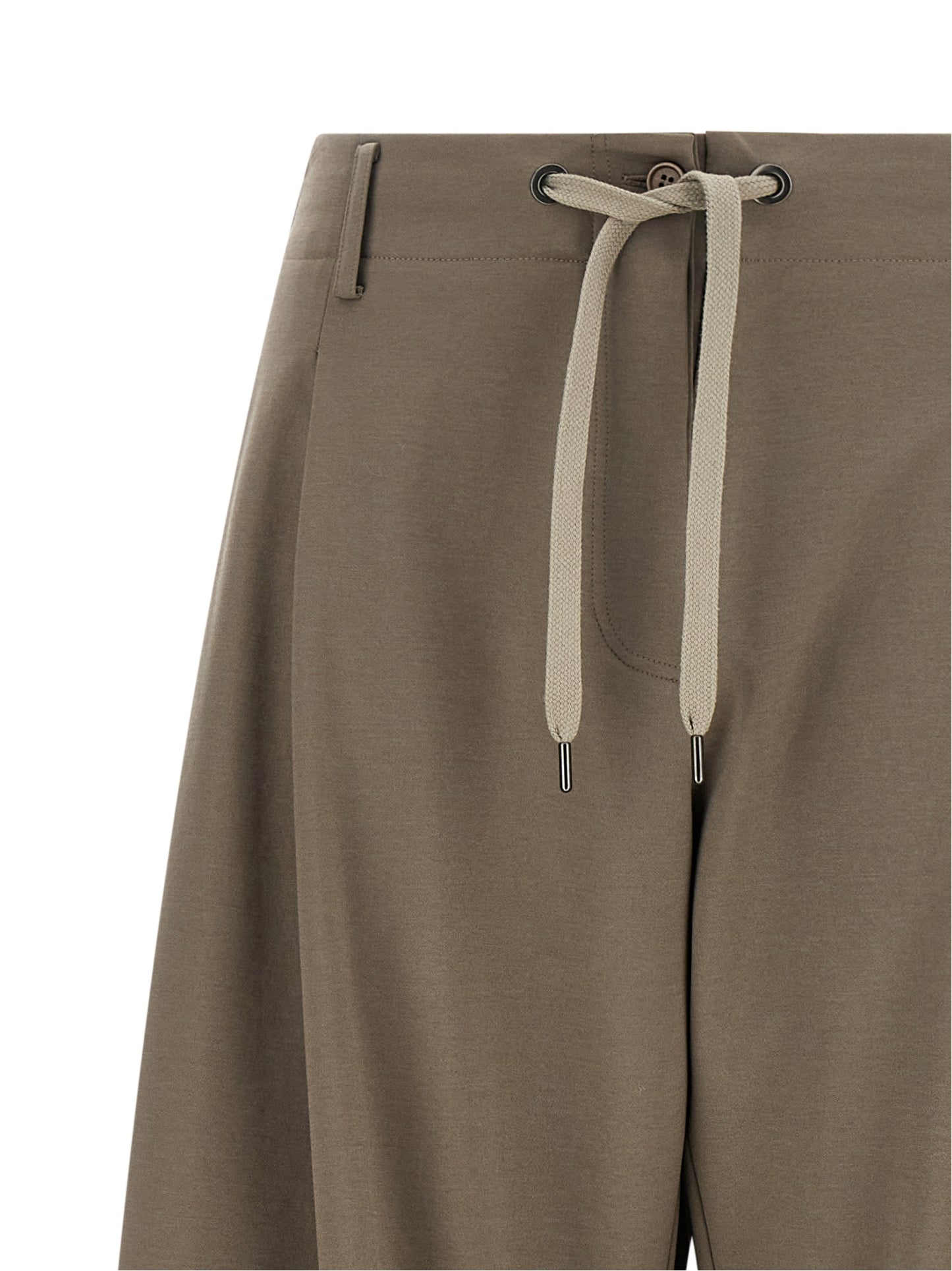 Activewear Pants by Brunello Cucinelli for women in stretch cotton & polyamide gray features an sporty athletic, flared, wide & cropped with a cropped and , expertly finished with for an sporty performance aesthetic.