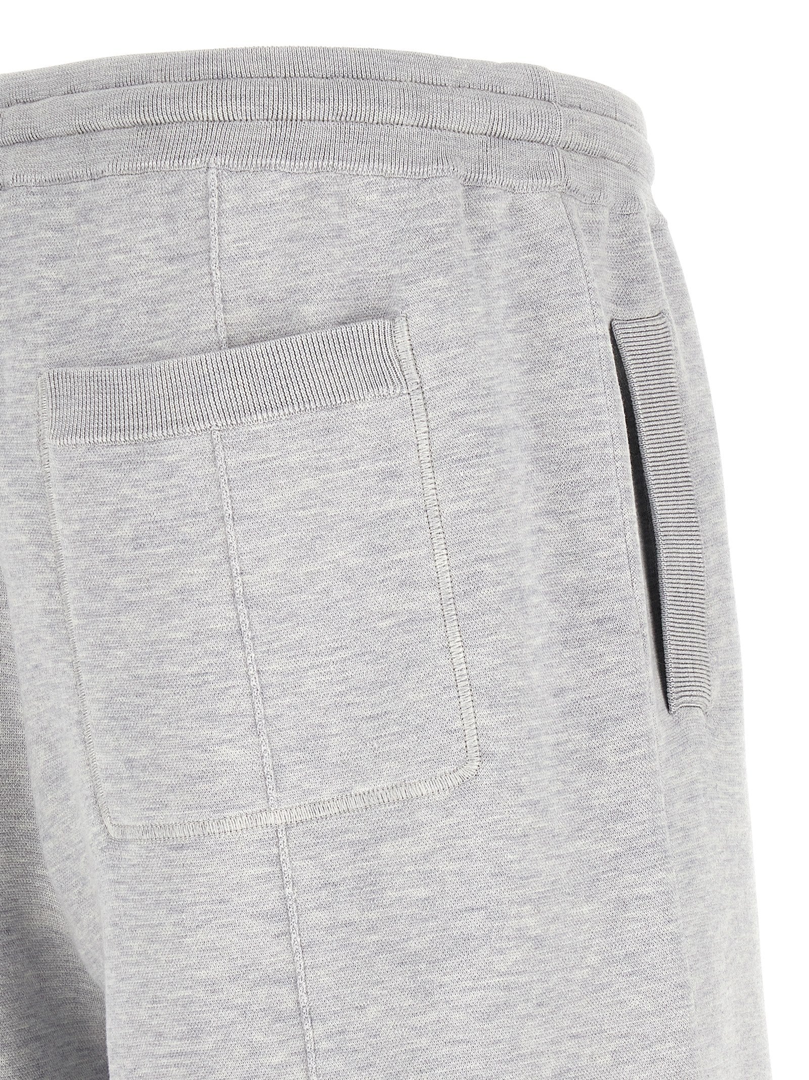 Bermuda Shorts by Brunello Cucinelli for men in cotton & silk gray features a eye catching regular-fit and short with a eye catching .