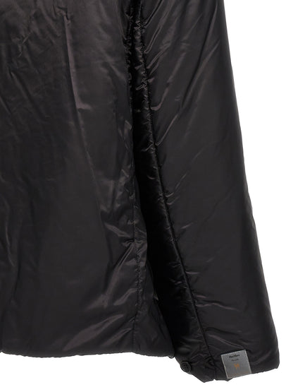 Hooded Windbreaker Jacket by Max Mara for women in polyester black, gold & signature features an stylish silhouette, showcasing a sophisticated and performance-driven water-resistant, hooded & windproof for a premium, stylish look.